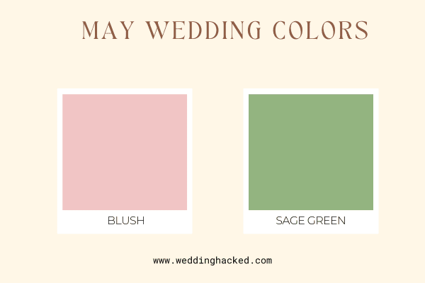 MAY WEDDING COLORS