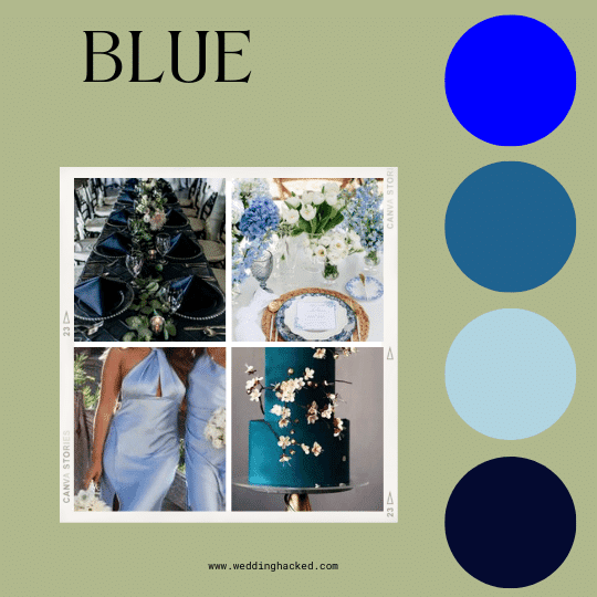 WEDDING-COLORS-PALETTE-BLUE NAVY BLUE DUSTY BLUE PERIWINKLE PEWTER