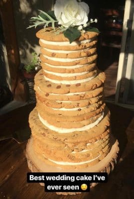 wedding cookie cake