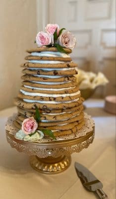 wedding cookie cake