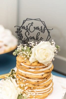 wedding cookie cake