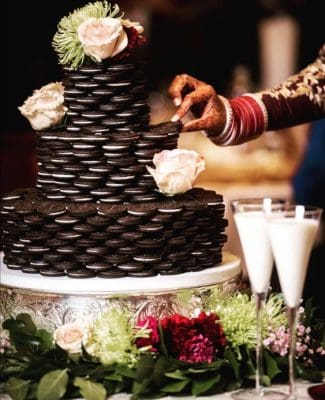 wedding cookie cake