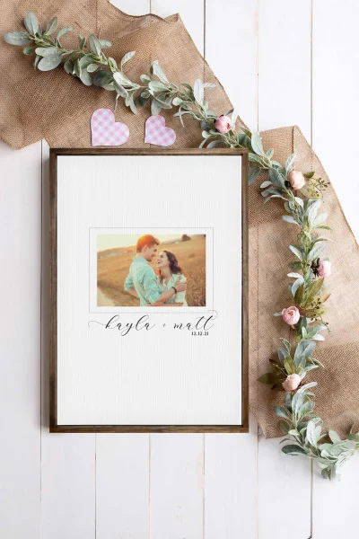 wedding guest book alternatives framed photograph