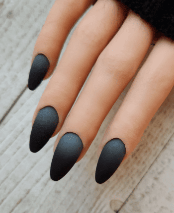 Gothic GrayBlack Ombre Press On Nails