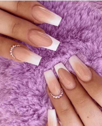 classy coffin fall nails, almond fall nails, fall ombre nails