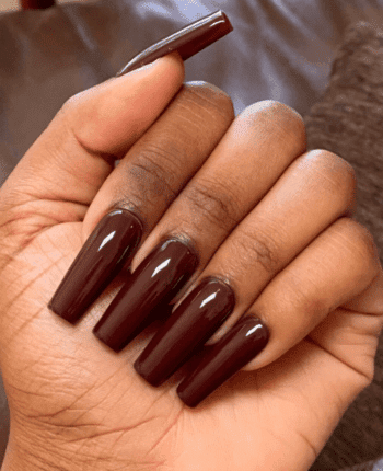 classy coffin fall nails, almond fall nails, fall ombre nails