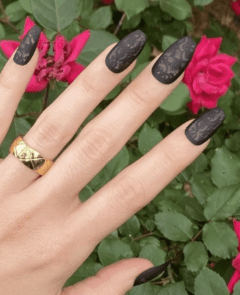 classy coffin fall nails, almond fall nails, fall ombre nails