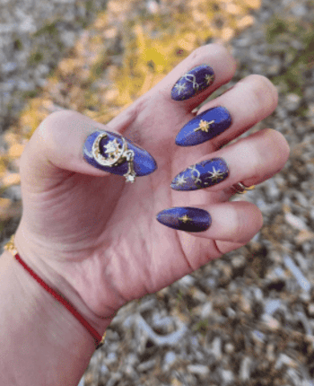 classy coffin fall nails, almond fall nails, fall ombre nails