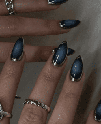 classy coffin fall nails, almond fall nails, fall ombre nails