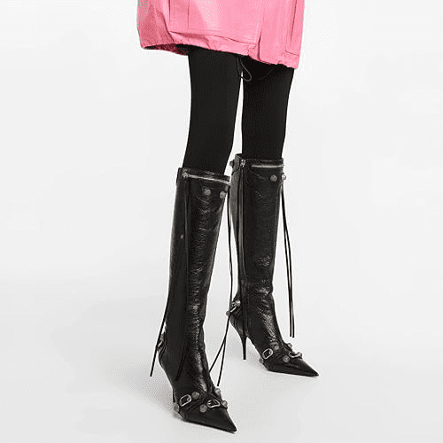 knee high stiletto high heel boots