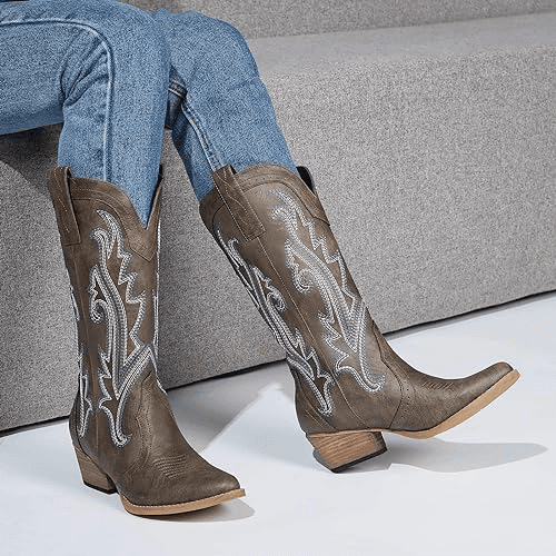 brown cowboy boots for women