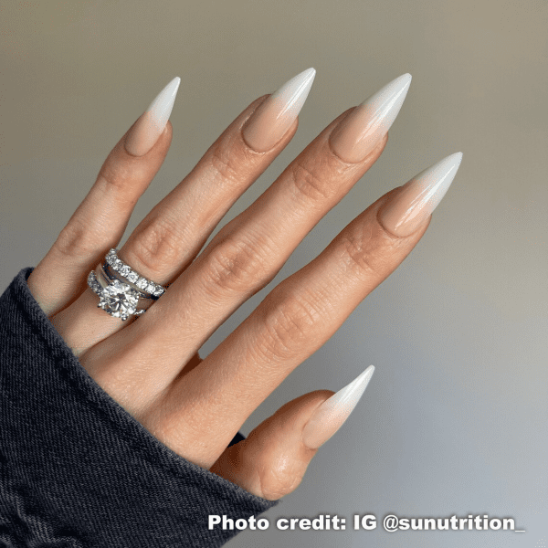 classy coffin fall nails, almond fall nails, fall ombre nails