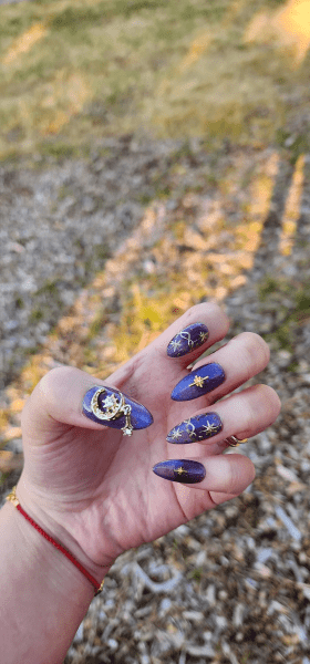 classy coffin fall nails, almond fall nails, fall ombre nails