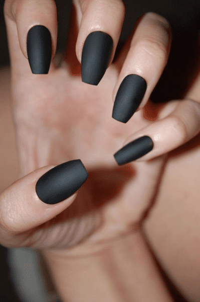 classy coffin fall nails, almond fall nails, fall ombre nails