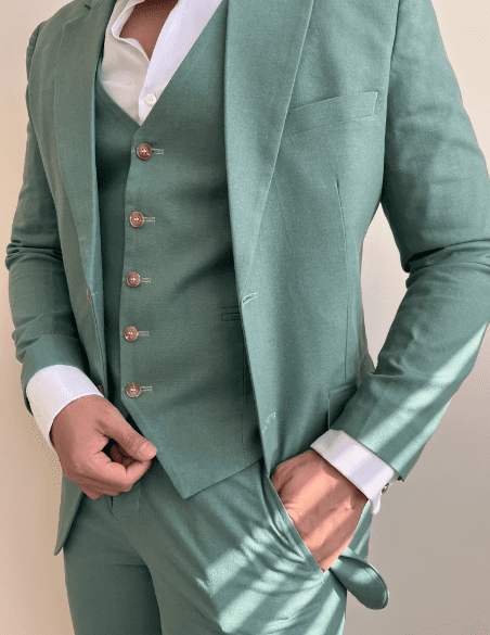 winter-wedding-suits-linen-sage-green