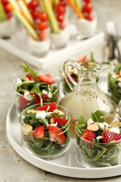 brunch-wedding-wedding-food-ideas-strawberry-arugula-salad