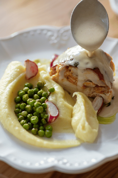 amish wedding food steak