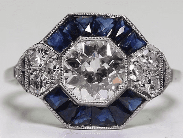 Center-Old-European-With-Sapphire-Baguette-Diamond-Ring-Engagement-Ring