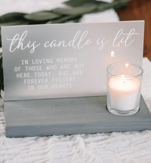 memory-table-unity-candle wedding