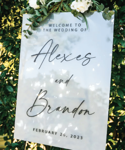 Acrylic-Wedding-Sign