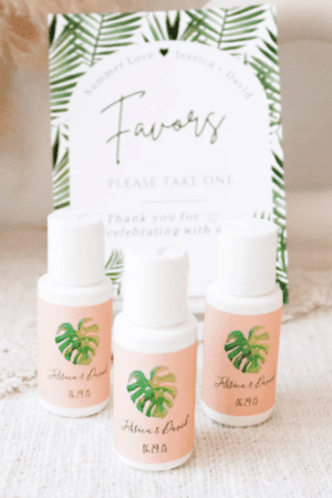 Beach Wedding Favors - Personalized Sunscreen