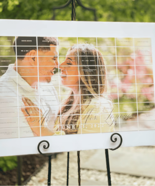 Custom Wedding Place Card Board