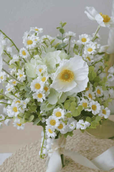 Garden Style Silk Flower Bridal Bouquet