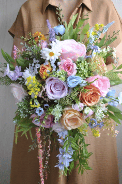 Pink & Orange Bridal Bouquet