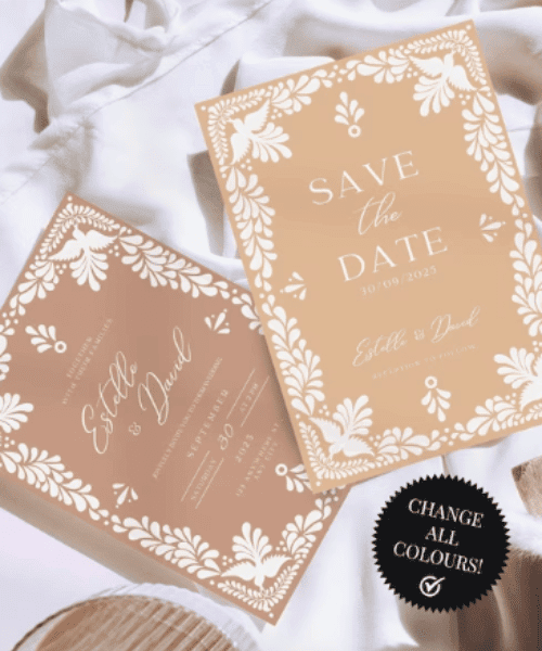 Save the Date & Wedding Invitation Template Set