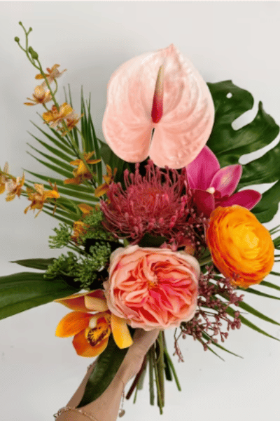 Tropical Wedding Faux Flower Bouquet