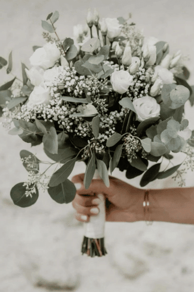 eucalyptus-babys-breath-white-roses-bridal-bouquet