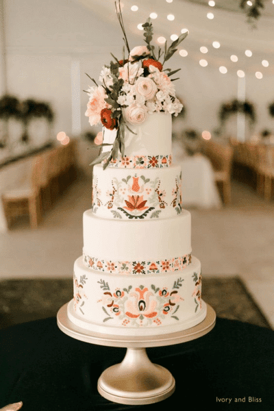 Hacienda Style Wedding Cake