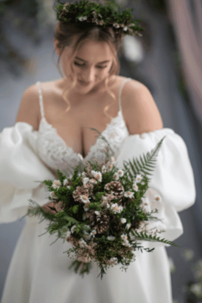 woodland bridal bouquet