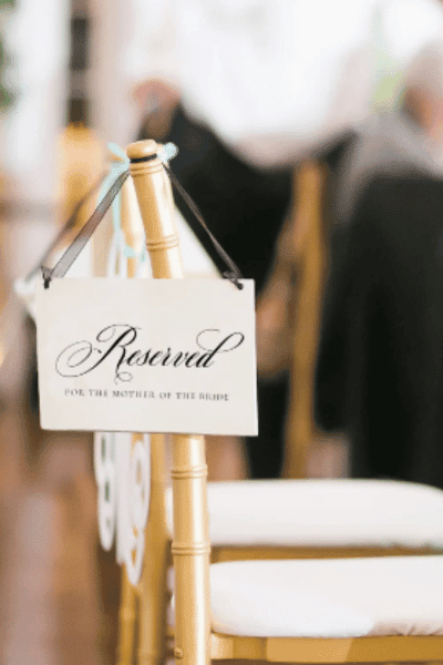 Calligraphy Reserved Sign-Reserved Wedding Sign Via Etsy.com | $6.50+