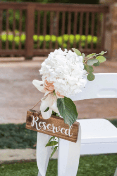 Wedding Reserved Sign - Wood