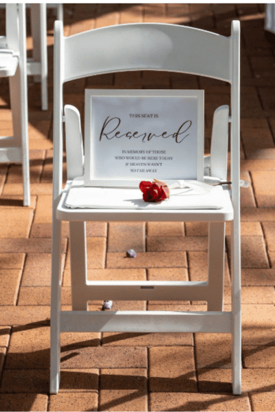 25+ Beautiful Wedding Reserved Seating Ideas For Ceremony & Reception
