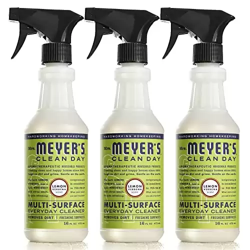 MRS. MEYER'S CLEAN DAY All-Purpose Cleaner Spray, Lemon Verbena, 16 fl. oz - Pack of 3