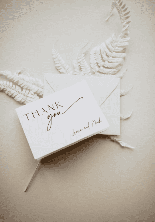 Minimalist Thank You Card Template