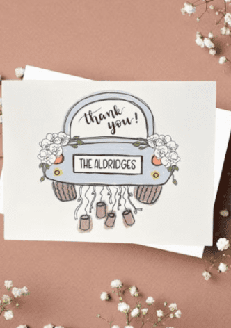 Wedding Thank You Cards, Personalizable Thank You Notes