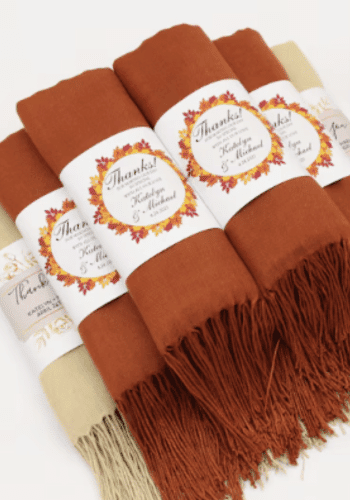 Pashmina Shawl Wedding Favors for Guests