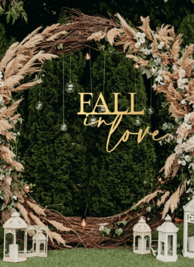 Fall Bridal Shower Backdrop