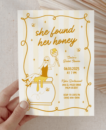 Found Her Honey Invitation