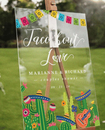 Taco ‘Bout Love Couples Shower Sign