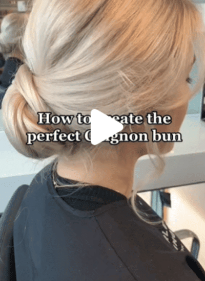 bridal chignon bun tutorial