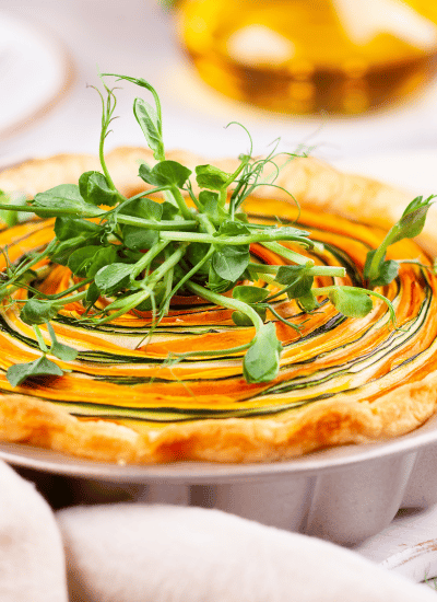 fall bridal shower food menu ideas  vegetable tart