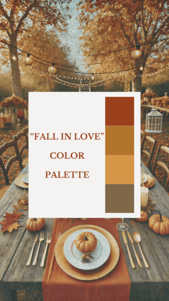 fall in love bridal shower color palette schemes (2)