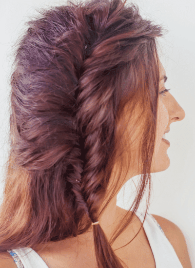 side braid bride hair wedding