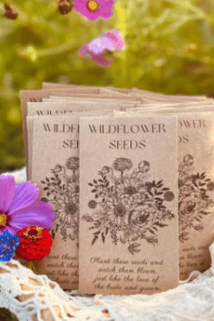 Wildflower seed wedding favors