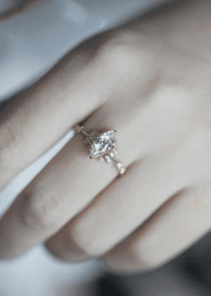 1 Carat Marquise Diamond Simulant Ring