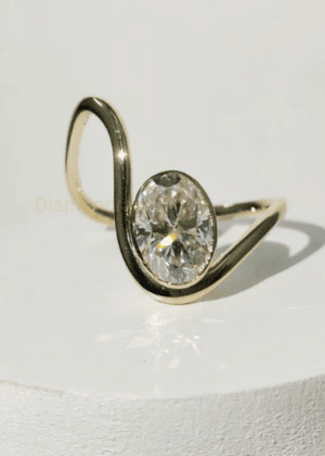 2.50 CT Oval Cut Moissanite Engagement Ring